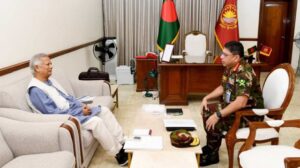 প্রধান উপদেষ্টার সঙ্গে সেনাপ্রধানের বিদায়ী সাক্ষাৎ