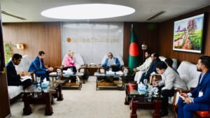 প্রবাসী কল্যাণ ও বৈদেশিক কর্মসংস্থান মন্ত্রীর সঙ্গে ব্রিটিশ হাইকমিশনারের সাক্ষাৎ